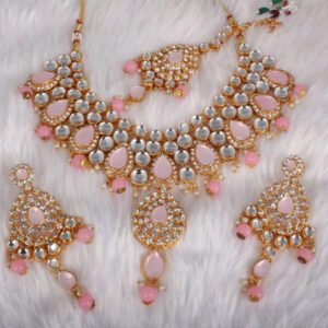 Pink Cubic Zirconia Necklace Sets