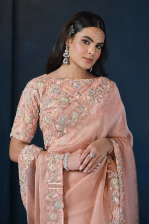 Mahotsav Mohmanthan Stardust Two Tone Satin Silk Party Wear Saree