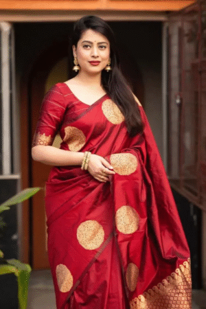 RED kanjivaram silk saree collection
