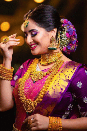 RANI-PURPLE kanjivaram silk saree collection