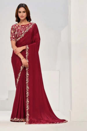 Mahotsav Norita Saanjh Pure Crepe Georgette Wedding Wear Saree