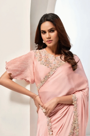 Mahotsav Norita Saanjh Crepe Satin Silk Wedding Saree