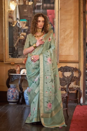 Queen By Sasural 510 Soft Weave Printed Saree