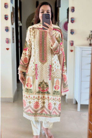 KUSUMA AK-02 KURTI WITH BOTTOM DUPATTA COLLECTION