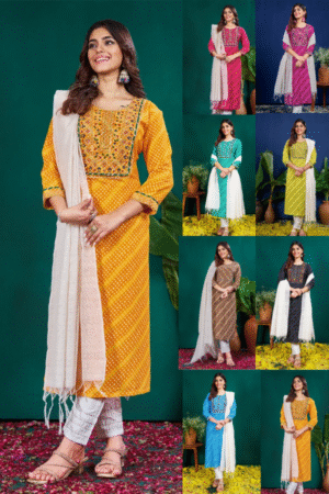 KUSUMA AR 1077 Kurti Pant With Dupatta Collection