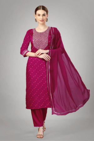 KUSUMA AR 1109 Silk Kurti Pant With Dupatta