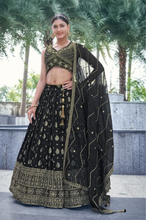 CHANSI TRENDZ BLACK LEHENGA COLLECTION