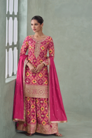 Aashirwad Mor Bagh Mahira Chinon Silk Salwar Suit Collection