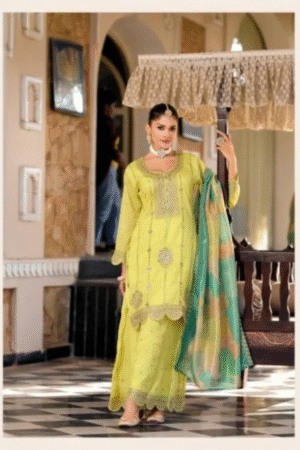 Eba Diya Shimmer Embroidered Ready Made Suits