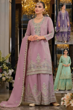 Eba Paradise Shimmer With Embroidered Ready Made Suits