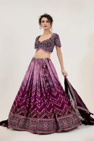 Nishtha Wine Bridal Designer Lehenga Choli Collection