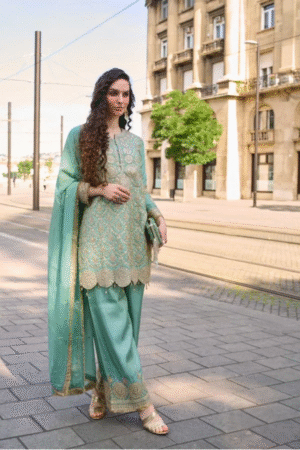 Sayuri Mumtaz Shimmer Silk Embroidered Salwar Suit Collection