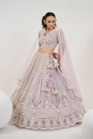 Nishtha lavender Bridal Designer Lehenga Choli Collection