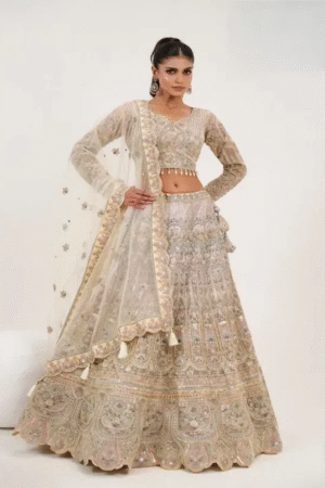 Nishtha white Bridal Designer Lehenga Choli Collection