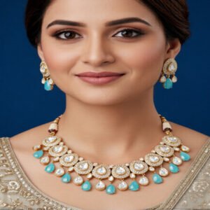 Traditional High Gold Kundan Designer Necklace Set