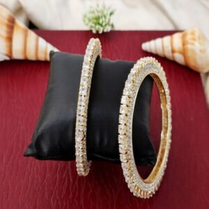 High Gold Premium Square Stone Studded Bangles