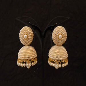 Multi Moti Style Shape Jhumki Earrings
