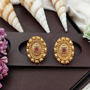 Beautiful Rajwadi Polish Tops Party Wear Earrings