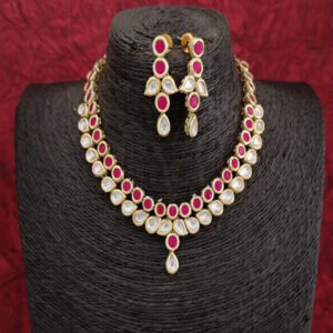 Beautiful Designer Party Wear Kundan Necklace Sets