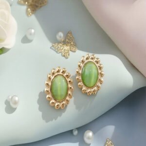 Western Floral Frame Designer Stud Earrings