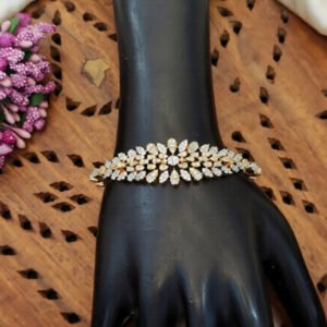 CZ Stone High Gold Polish Full Stone Bracelets