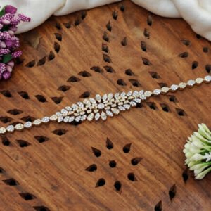 CZ Stone High Gold Polish Full Stone Bracelets