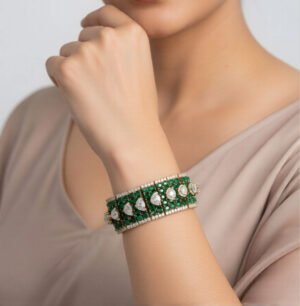 Luxury AD Mehandi Finish Statement Bracelet