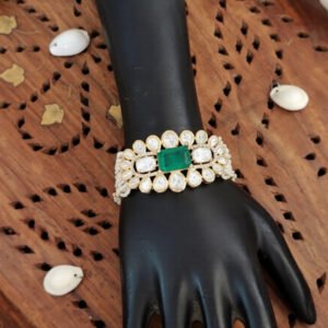 Kundan Stone High Gold Polish Fancy Bracelets