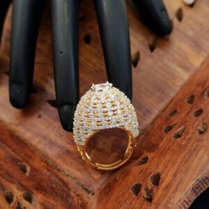 American Diamond Heavy Look Designer Finger Ring