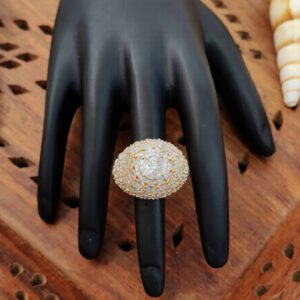 American Diamond Heavy Look Designer Finger Ring