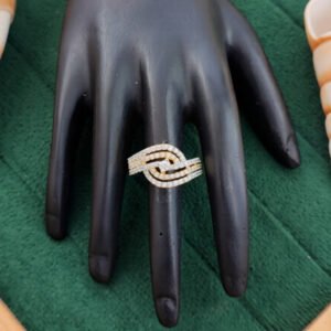 AD Elegant Adjustable Statement Ring for Women