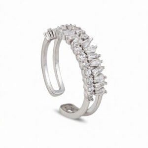 Elegant Western Crystal Statement Adjustable Finger Ring