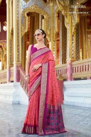 Heavy Tussar Handloom Silk Patola Saree