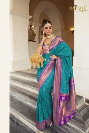 Rajpath kiya paithani soft peshwai paithani silk saree