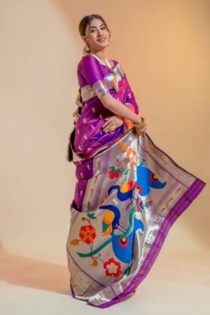 RajPath Pure Paithani Silk Saree