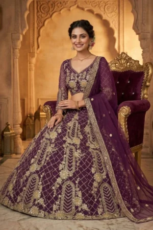 Heavy Sequins Work Lehenga