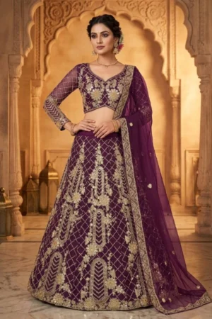 Heavy Sequins Work Lehenga